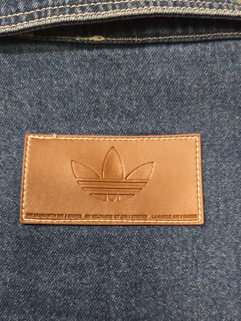Adidas Dark Blue Denim Jacket - Picture 6 of 6